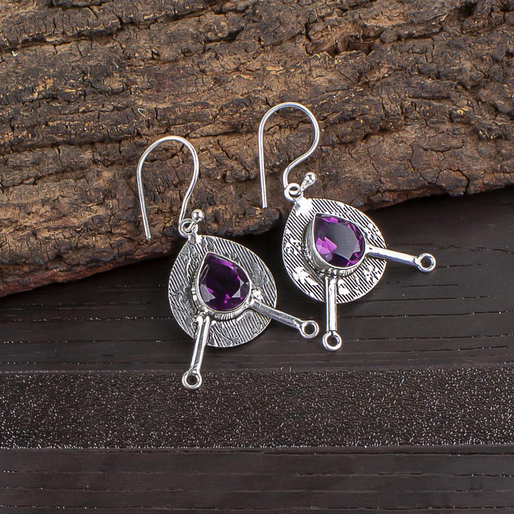 African Amethyst Gemstone Jewelry, 935 Sterling Silver Earrings, Handmade Bohemian Silver Earrings Gift For Mother 1.86 Inches фиолетовый
African Amethyst Gemstone Jewelry, 935 Sterling Silver Earrings, Handmade Bohemian Silver Earrings Gift For Mother 1.86 Inches фиолетовый