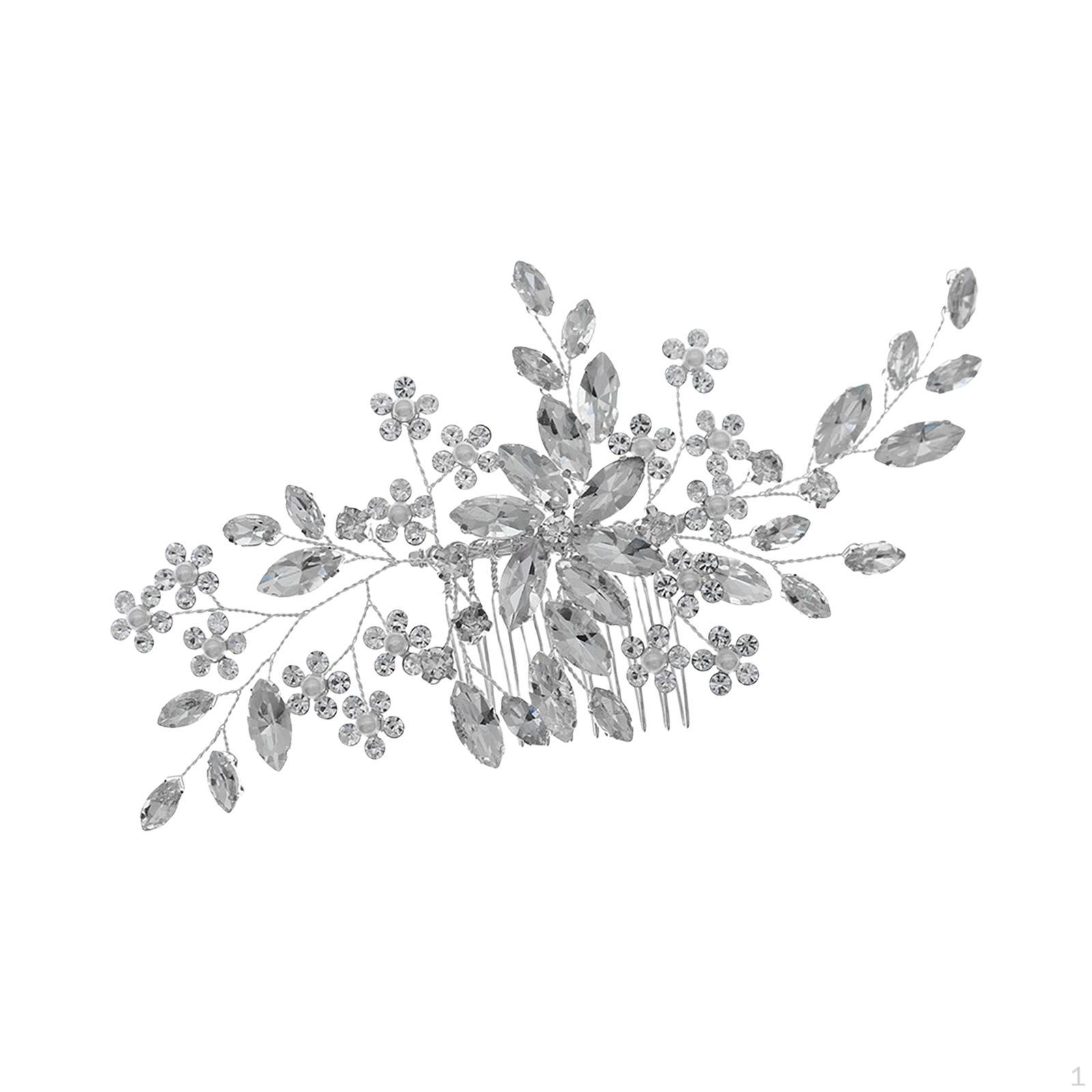 Crystal Rhinestone Bridal Hair Comb Handmade Sparkly Decorative Bridesmaids Girls Women Clip, Argent
Crystal Rhinestone Bridal Hair Comb Handmade Sparkly Decorative Bridesmaids Girls Women Clip, Argent