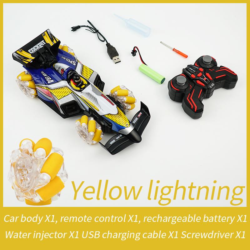 Remote Control Car Stunt Spray Toy 4WD Race Car RC Vehicles F1 Gift for Kids жовтий
Remote Control Car Stunt Spray Toy 4WD Race Car RC Vehicles F1 Gift for Kids жовтий