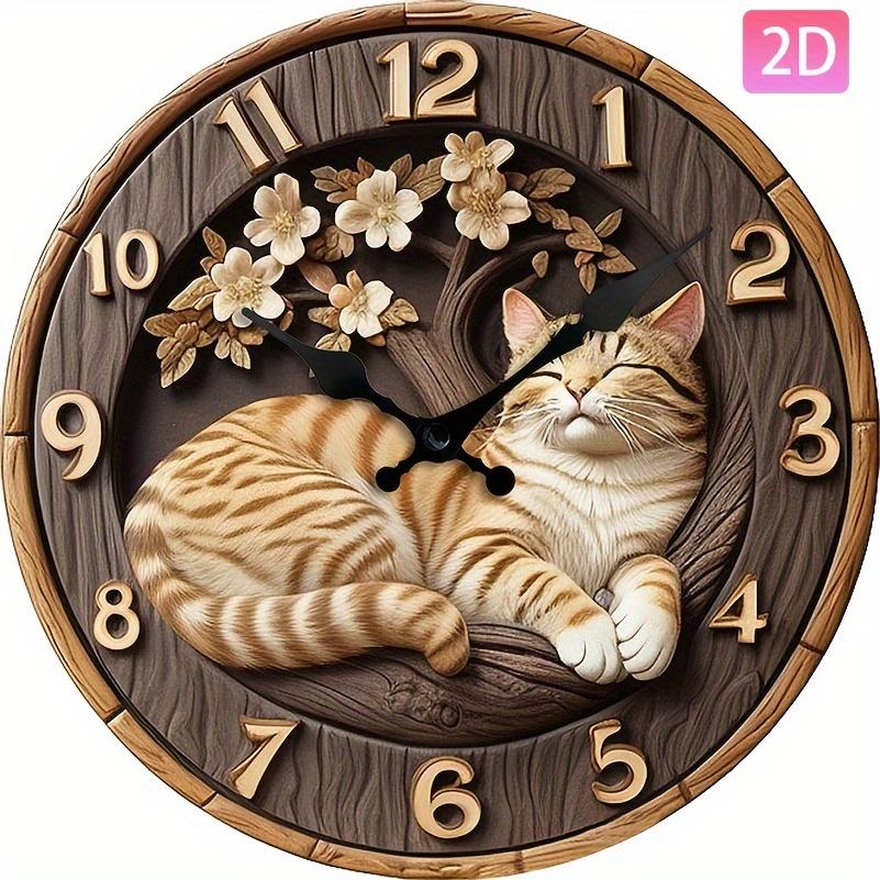 Round Wall Clock with Cute Cat Design, 3D Effect Flat Clock, Silent Non-Ticking, Suitable for Home Decor and Gift Giving, (as the picture,10x10 inch)
Round Wall Clock with Cute Cat Design, 3D Effect Flat Clock, Silent Non-Ticking, Suitable for Home Decor and Gift Giving, (as the picture,10x10 inch)