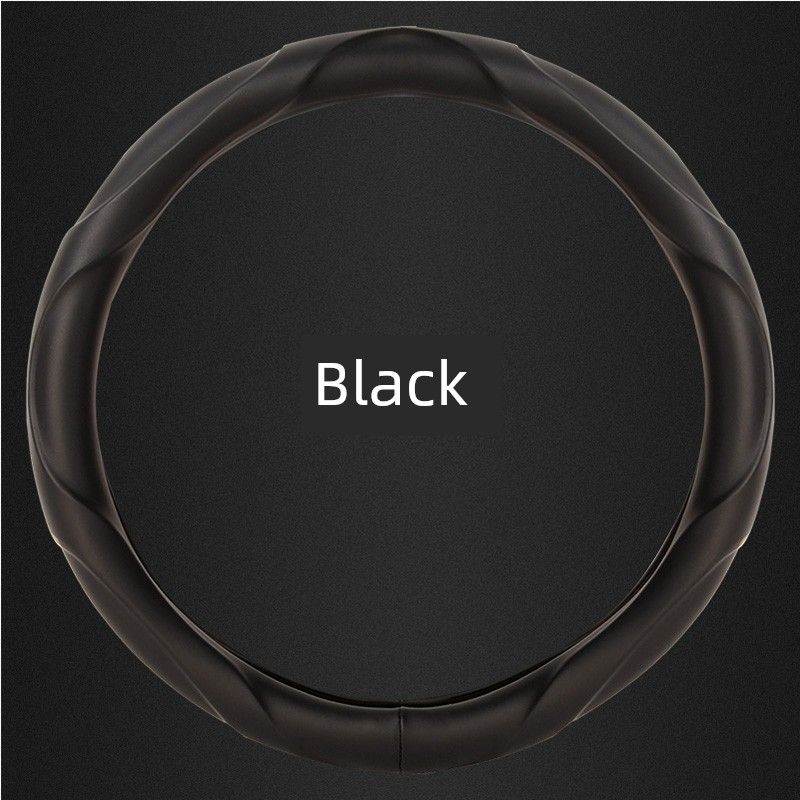 New High-Quality Car Steering Wheel Cover, Universal for All Seasons, Silicone Inner Ring Cover, Full Leather 3D Ergonomic Car Handle Cover Round - Black
New High-Quality Car Steering Wheel Cover, Universal for All Seasons, Silicone Inner Ring Cover, Full Leather 3D Ergonomic Car Handle Cover Round - Black