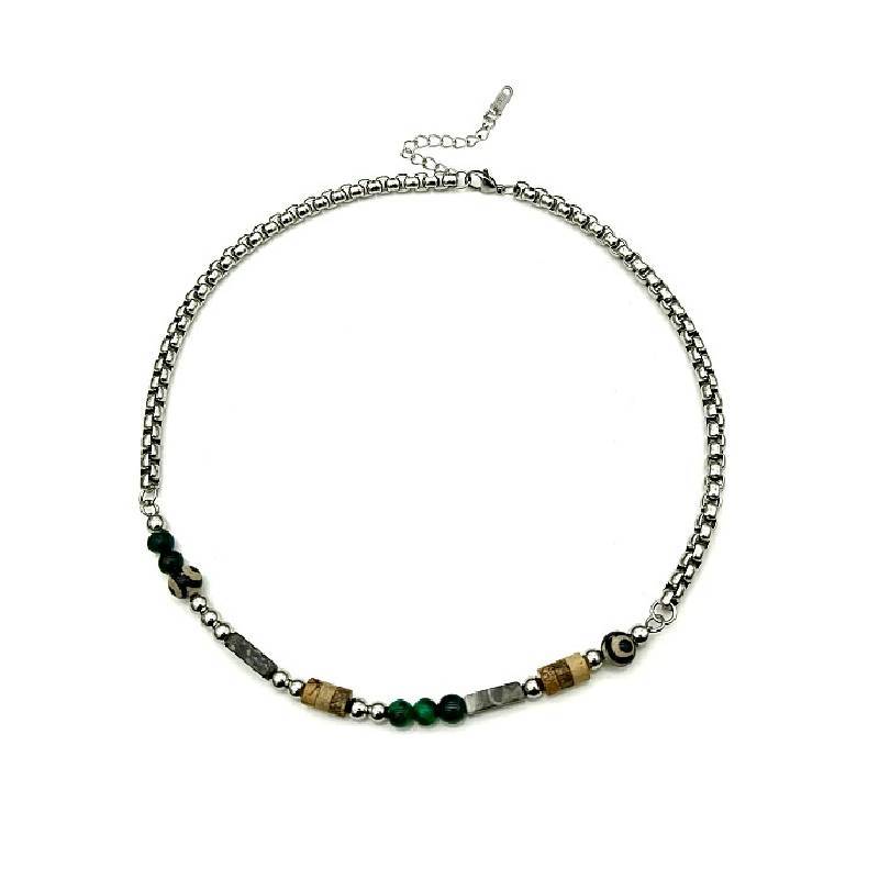 Original Design Vintage Beaded Necklace With Colorblock Splicing For Men And Women
Original Design Vintage Beaded Necklace With Colorblock Splicing For Men And Women