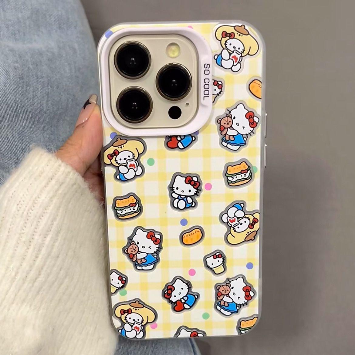 Kitty Yellow Plaid iPhone 17 Case for Apple 16 Pro Max/15 Pro, Silver IMD, European & American Style iPhone 17 Pro Max
Kitty Yellow Plaid iPhone 17 Case for Apple 16 Pro Max/15 Pro, Silver IMD, European & American Style iPhone 17 Pro Max