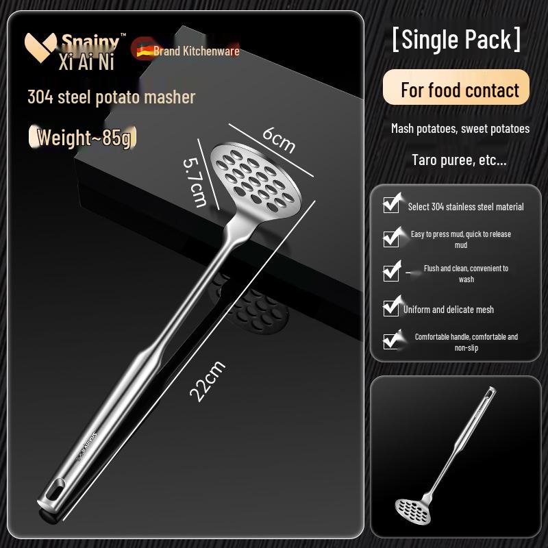 Stainless Steel Potato & Baby Food Masher – Kitchen Tool for Smooth Mashed Potatoes
Stainless Steel Potato & Baby Food Masher – Kitchen Tool for Smooth Mashed Potatoes