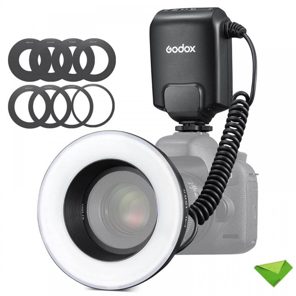 Godox Ml 150ii Led Gn12 0.1 2 S Slr Macro Ring Flash Скорость света Время перезарядки 5800k 200k
Godox Ml 150ii Led Gn12 0.1 2 S Slr Macro Ring Flash Скорость света Время перезарядки 5800k 200k