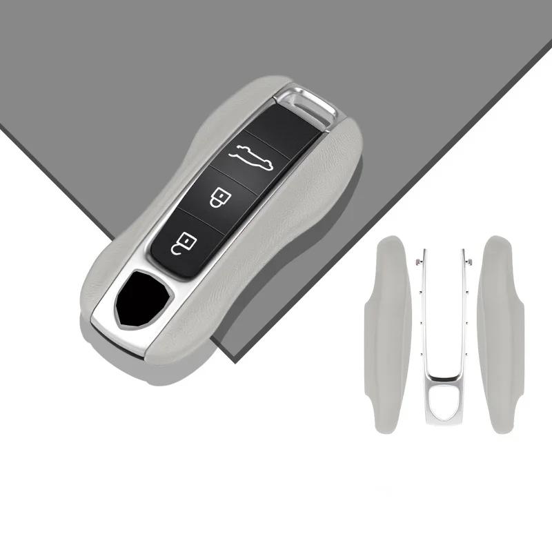 Роскошный чехол из натуральной кожи для Porsche Boxster Cayman Panamera Cayenne Macan 718/911 Taycan, защитный брелок для ключей
Роскошный чехол из натуральной кожи для Porsche Boxster Cayman Panamera Cayenne Macan 718/911 Taycan, защитный брелок для ключей