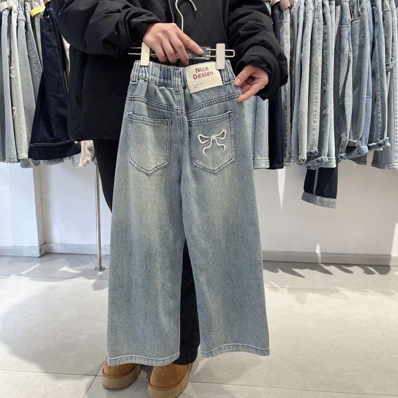 Teenager Girls Jeans Straight Wide Leg Denim Trousers Spring Autumn Children Floor Pants 4-14yaers 170 синій
Teenager Girls Jeans Straight Wide Leg Denim Trousers Spring Autumn Children Floor Pants 4-14yaers 170 синій