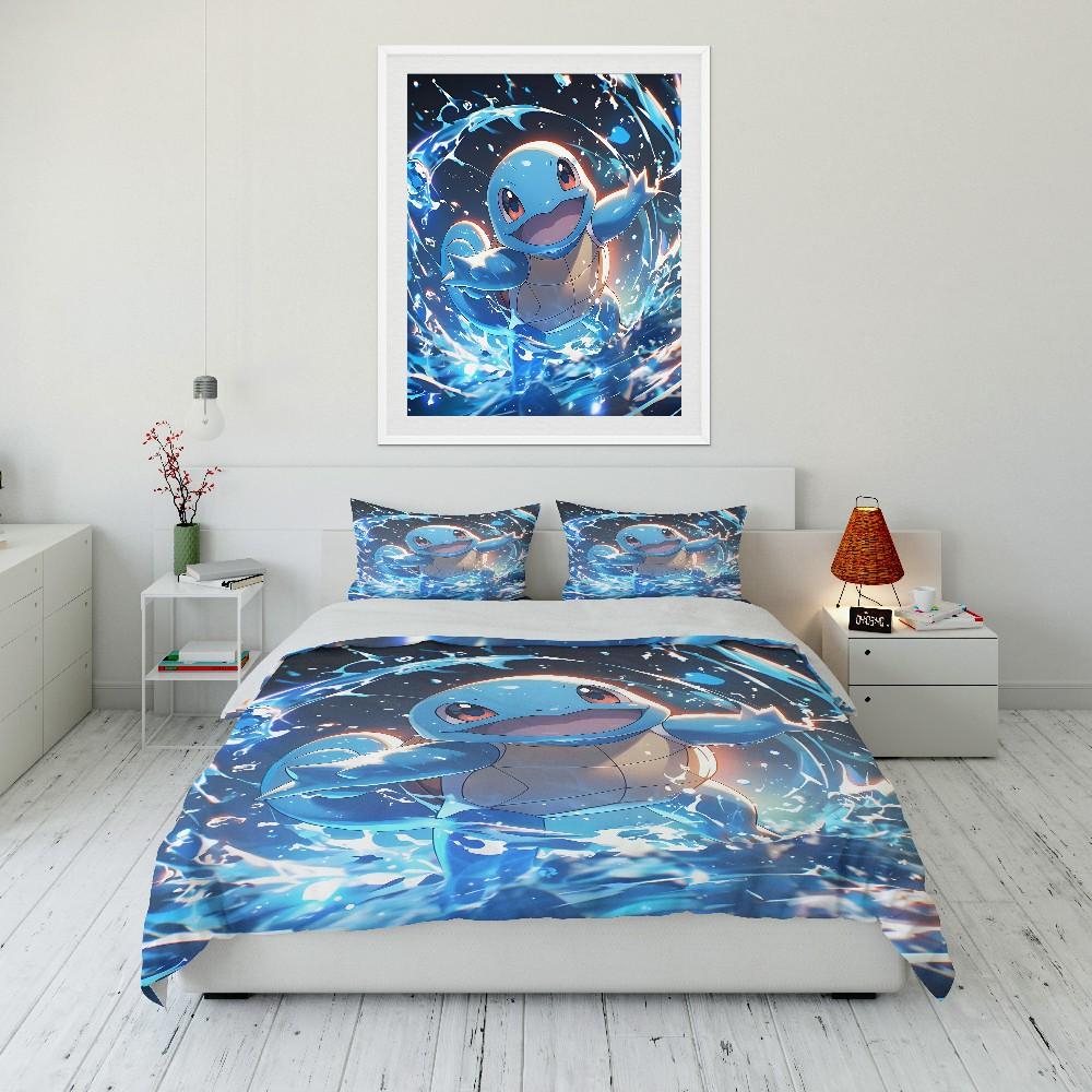 Japanese P0kem0n Squirtle Printed Bedding Set 3PC Duvet Cover Bedding Gift for Anime Fans Multi-size 1 Quilt Cover 2 Pillowcases 135x200cm
Japanese P0kem0n Squirtle Printed Bedding Set 3PC Duvet Cover Bedding Gift for Anime Fans Multi-size 1 Quilt Cover 2 Pillowcases 135x200cm
