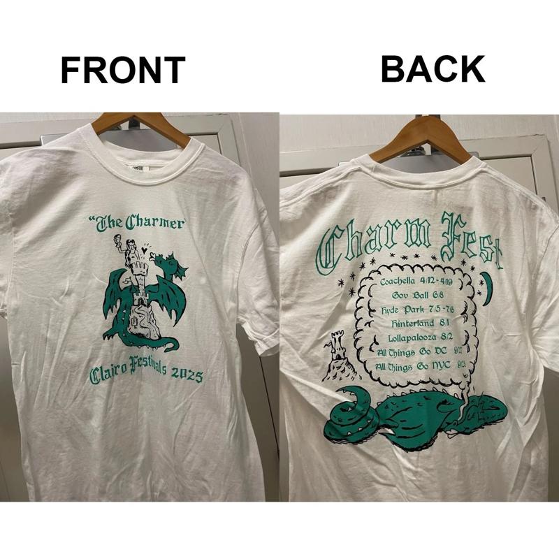 CLAIRO Festival Charm TOur 25 Chicago Reprint T Shirt AN55054 5XL різнокольоровий
CLAIRO Festival Charm TOur 25 Chicago Reprint T Shirt AN55054 5XL різнокольоровий