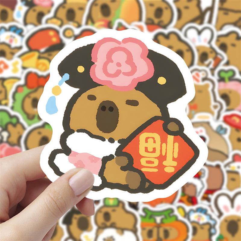 100Sheets/Set Capybaras Stickers Cartoon Cute Decals Toy Stationery Guitar Phone Bicycle Laptop Luggage Car Graffiti Stickers
100Sheets/Set Capybaras Stickers Cartoon Cute Decals Toy Stationery Guitar Phone Bicycle Laptop Luggage Car Graffiti Stickers