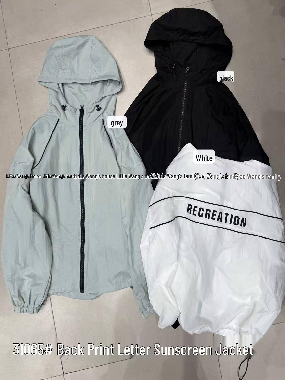 Xiao Wang s Spring/Summer Korean Style Loose Plus Size Casual Thin Letter Hooded Sun Protection Jacket One Size
Xiao Wang s Spring/Summer Korean Style Loose Plus Size Casual Thin Letter Hooded Sun Protection Jacket One Size