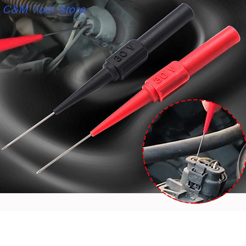 2Pcs Diagnostic Tools Multimeter Test Lead Extention Back Piercing Needle Tip Probes чорний
2Pcs Diagnostic Tools Multimeter Test Lead Extention Back Piercing Needle Tip Probes чорний