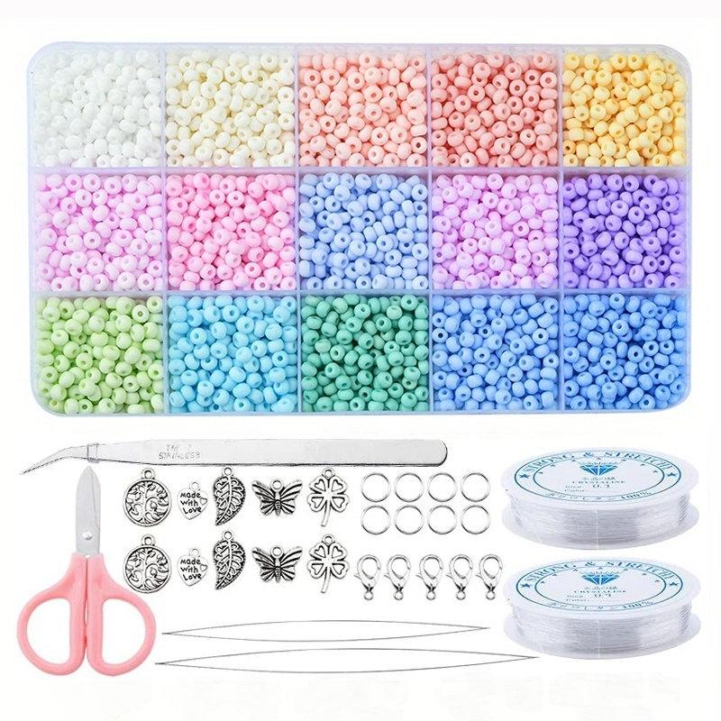 15 Grids 4mm Macaroon Color Series Glass Seed Beads Regular Shape Seedbead Set For Jewelry Bracelet Necklace Making DIY 2250pcs
15 Grids 4mm Macaroon Color Series Glass Seed Beads Regular Shape Seedbead Set For Jewelry Bracelet Necklace Making DIY 2250pcs