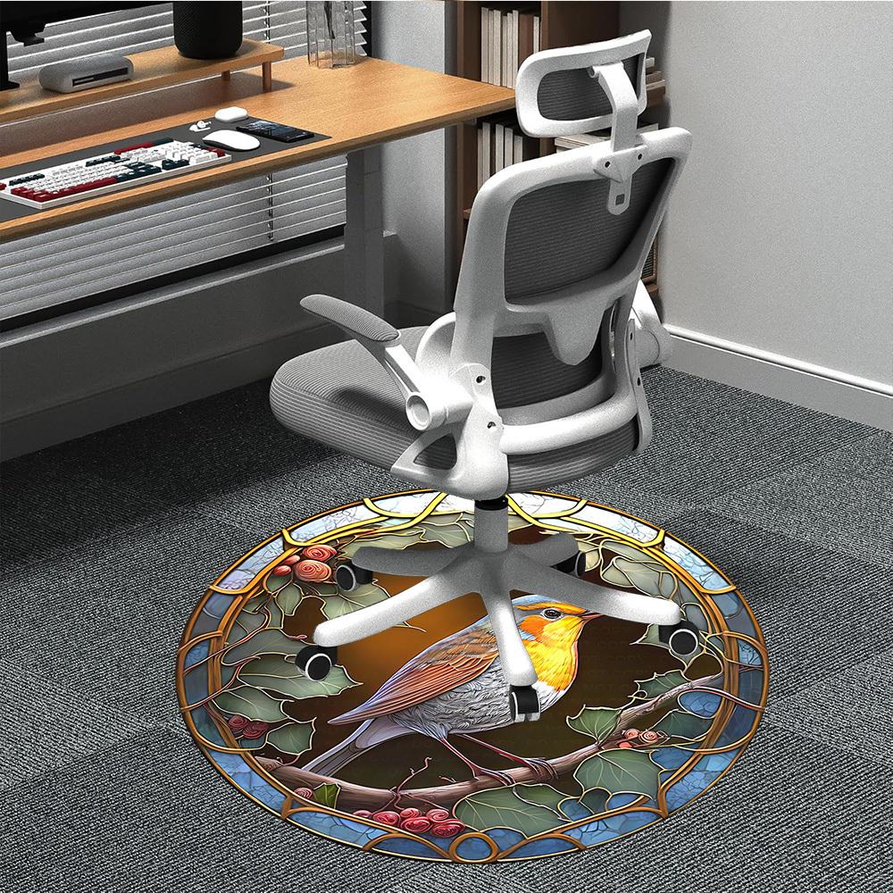 1pc Stained Glass Bird Ornament Chair Carpet for Office Non-Slip, Machine Washable Rug for Office - Holiday DecorMachine Made yy25102 80cm by 80cm
1pc Stained Glass Bird Ornament Chair Carpet for Office Non-Slip, Machine Washable Rug for Office - Holiday DecorMachine Made yy25102 80cm by 80cm