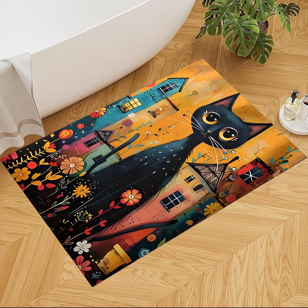 Content Cat With Collar Non-Slip Home Carpet Design for Office Decor Living Room Bedroom Gift 40cmx60cm
Content Cat With Collar Non-Slip Home Carpet Design for Office Decor Living Room Bedroom Gift 40cmx60cm