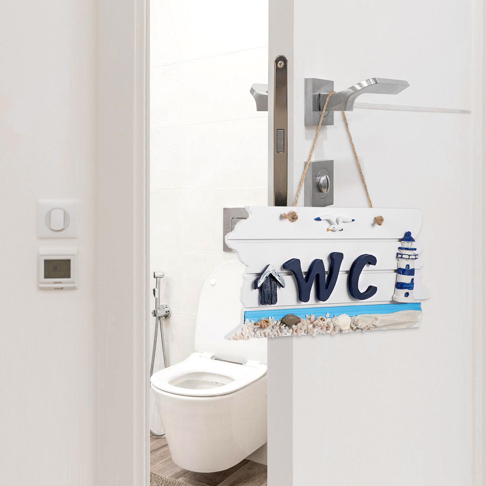 Wooden Wc Sign Board Mediterranean Style Hand-Painted Lighthouse Wall Hanging Art Sculpture Bathroom Decor 22x115x3cm Beach 21.8X11.7X1.8CM
Wooden Wc Sign Board Mediterranean Style Hand-Painted Lighthouse Wall Hanging Art Sculpture Bathroom Decor 22x115x3cm Beach 21.8X11.7X1.8CM