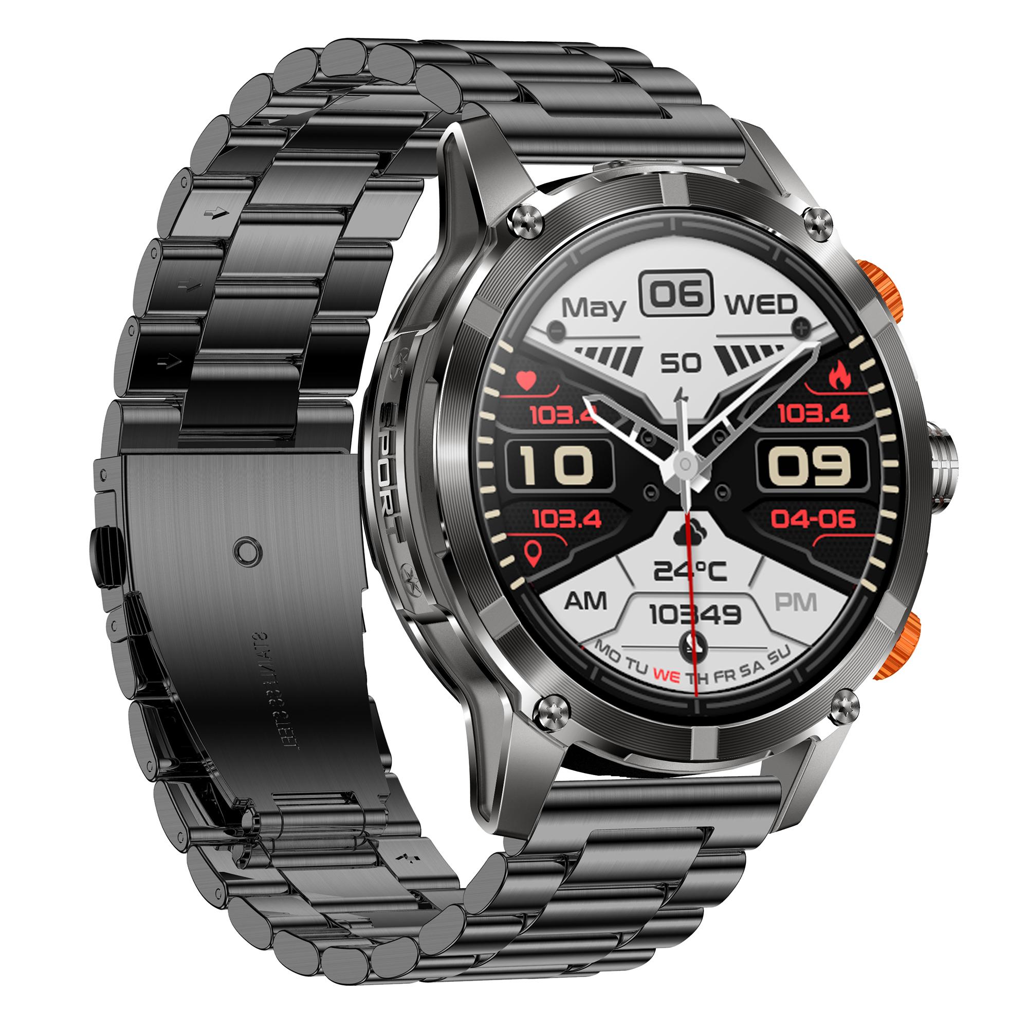 CF55 Steel Strap Men Smart Watch Heart Rate Monitor Waterproof Bluetooth-compatible Call Outdoor Sports Bracelet Black
CF55 Steel Strap Men Smart Watch Heart Rate Monitor Waterproof Bluetooth-compatible Call Outdoor Sports Bracelet Black