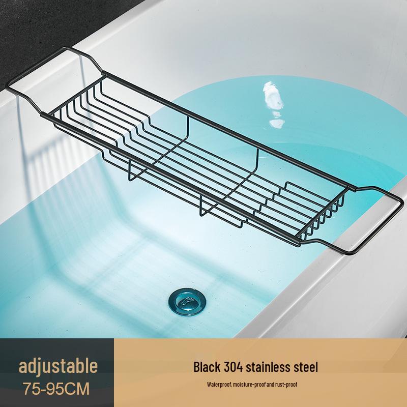 Stainless Steel Marble Bathroom Bathtub Rack: Retractable Draining Storage for Phones and Tablets.
Stainless Steel Marble Bathroom Bathtub Rack: Retractable Draining Storage for Phones and Tablets.