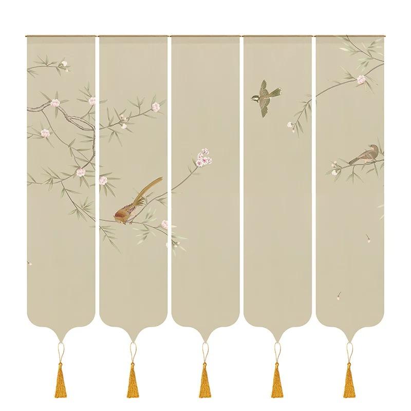1 set of Chinese flower and bird gauze curtain Outdoor courtyard partition Wall decoration hanging curtain home decoration 30x160cm
1 set of Chinese flower and bird gauze curtain Outdoor courtyard partition Wall decoration hanging curtain home decoration 30x160cm