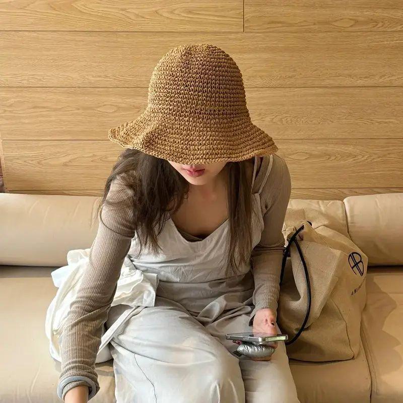 Straw Woven Fisherman Straw Hat Female Summer Seaside Vacation Sun Protection Sunshade Beach Hat Big Brim Foldable Sun Hat Flat Needle Cap-Khakis
Straw Woven Fisherman Straw Hat Female Summer Seaside Vacation Sun Protection Sunshade Beach Hat Big Brim Foldable Sun Hat Flat Needle Cap-Khakis