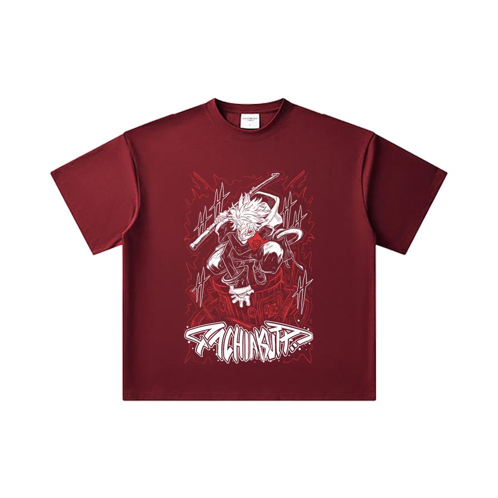 260 GSM Double Yarn 32 Count 100% Cotton Gachiakuta V1 Rudo Print Unisex Heavy Cotton T Shirt 2XL вина червоного кольору
260 GSM Double Yarn 32 Count 100% Cotton Gachiakuta V1 Rudo Print Unisex Heavy Cotton T Shirt 2XL вина червоного кольору