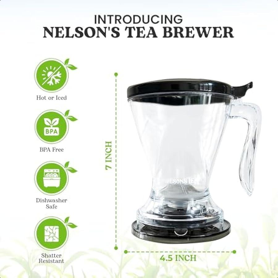 Чайник Нельсона для заваривания листового чая Прочный заварник для рассыпного чая Чайник для приготовления холодного чая для чайных чашек Простая в использовании чайная машина для чайных ло United States
Чайник Нельсона для заваривания листового чая Прочный заварник для рассыпного чая Чайник для приготовления холодного чая для чайных чашек Простая в использовании чайная машина для чайных ло United States