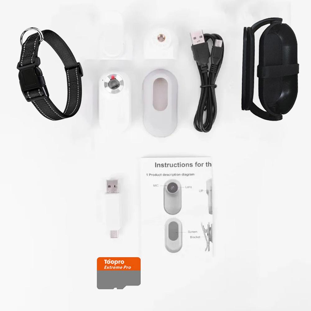 1080P Pet Action Camera Collar w/32GB Memory Card & Video Record Sport Cam Mini Cat/Dog Supplies For Outdoor Pet Walking/Running білий
1080P Pet Action Camera Collar w/32GB Memory Card & Video Record Sport Cam Mini Cat/Dog Supplies For Outdoor Pet Walking/Running білий