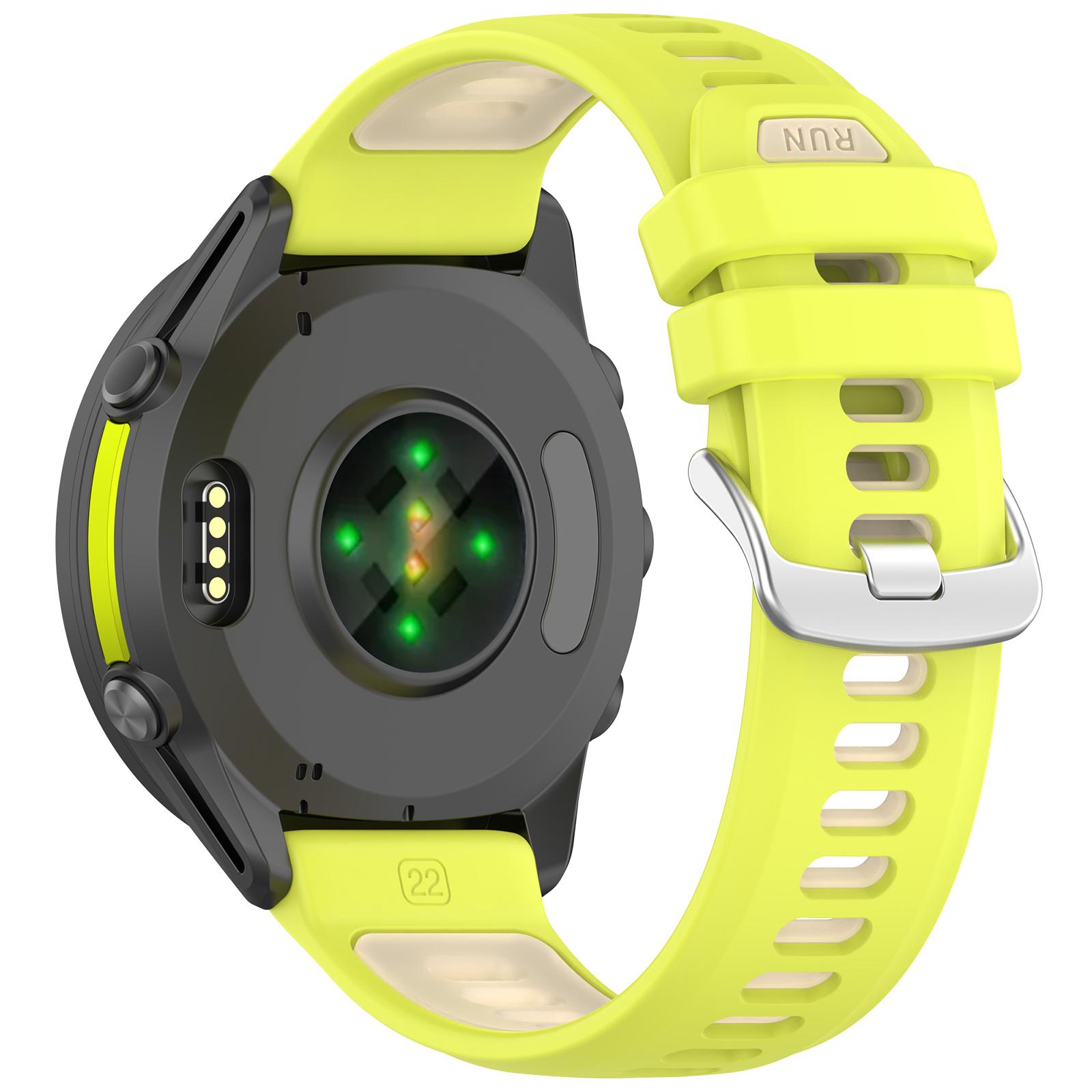 22mm Replacement Strap for Garmin Forerunner 970/570 47mm/265 Silicone Watch Band Multiple Hole Design Lime/Beige
22mm Replacement Strap for Garmin Forerunner 970/570 47mm/265 Silicone Watch Band Multiple Hole Design Lime/Beige
