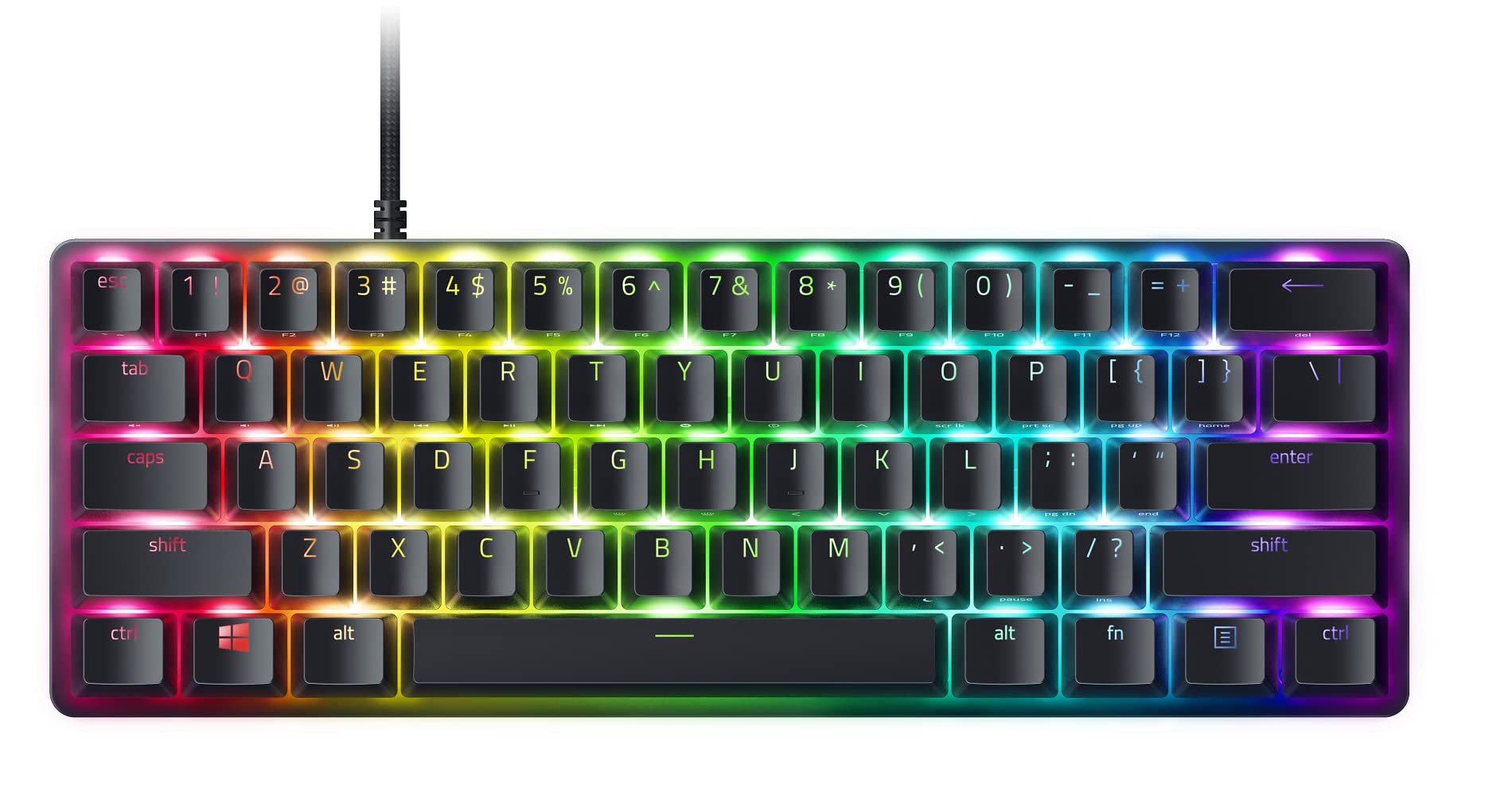 Equipped with Rapid Trigger Razer Huntsman Mini Analog Small Gaming Keyboard Layout English US Layout Analog Optical Switch Adjustable Actuation
Equipped with Rapid Trigger Razer Huntsman Mini Analog Small Gaming Keyboard Layout English US Layout Analog Optical Switch Adjustable Actuation