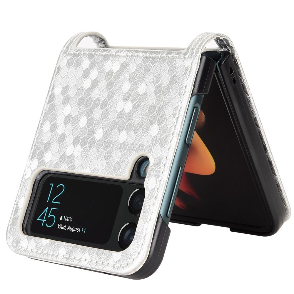 For Samsung Galaxy Z Flip3 5G Imprinted Dot Pattern PU Leather Phone Case Card Slot Design Flip Cell Phone Cover Silver
For Samsung Galaxy Z Flip3 5G Imprinted Dot Pattern PU Leather Phone Case Card Slot Design Flip Cell Phone Cover Silver