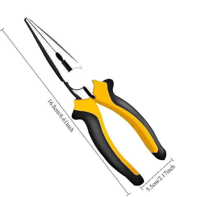 Wire Pliers Sharp Large Opening Diagonal Pliers Needle Nose Pliers for Cutting Twisting and Clamping MetalWires Crimping Tools
Wire Pliers Sharp Large Opening Diagonal Pliers Needle Nose Pliers for Cutting Twisting and Clamping MetalWires Crimping Tools