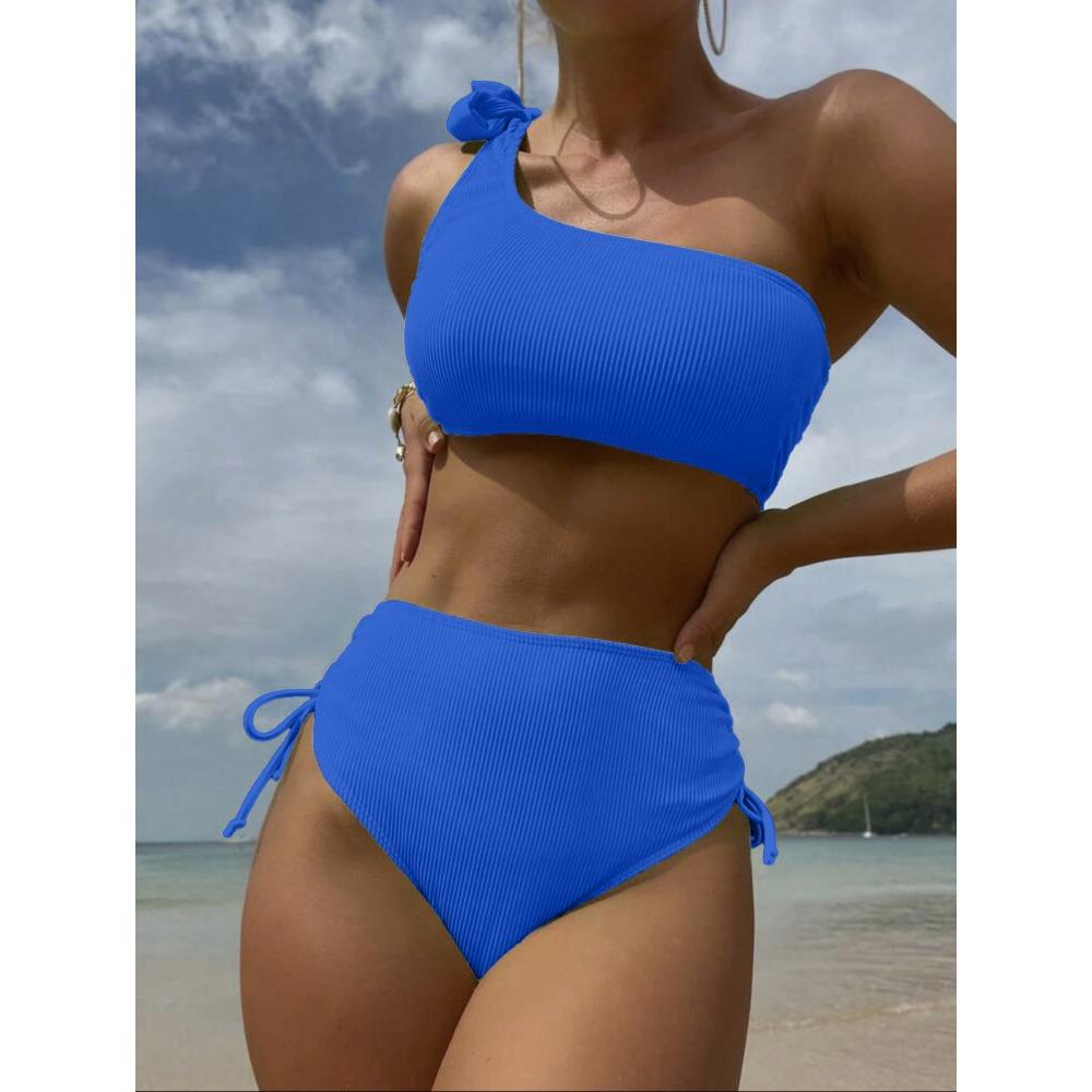 Европейский и американский сексуальный однотонный раздельный бикини-купальник для женщин L синий
Европейский и американский сексуальный однотонный раздельный бикини-купальник для женщин L синий