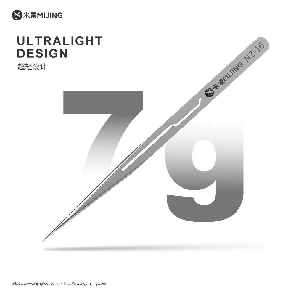 MIJING Ultra-clear Lightweight Tweezers 7g Super Hard Alloy Corrosion-resistant 0.1mm fine tip Hand-polished Strong grip червоний
MIJING Ultra-clear Lightweight Tweezers 7g Super Hard Alloy Corrosion-resistant 0.1mm fine tip Hand-polished Strong grip червоний