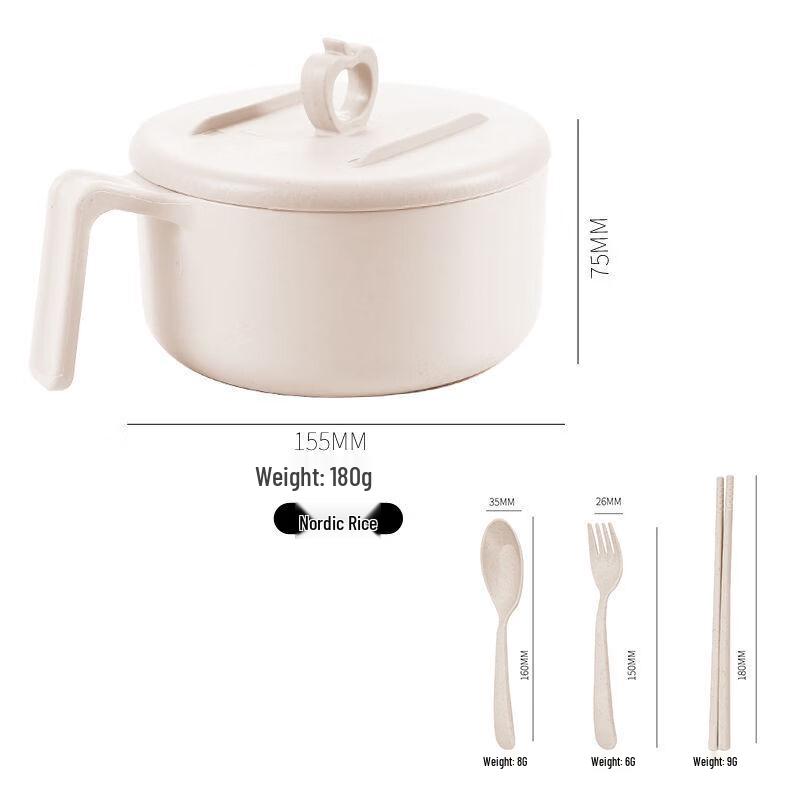 ZISIZ Wheat Straw Instant Noodle Bowl Set (Pack of 4) with Cutlery
ZISIZ Wheat Straw Instant Noodle Bowl Set (Pack of 4) with Cutlery
