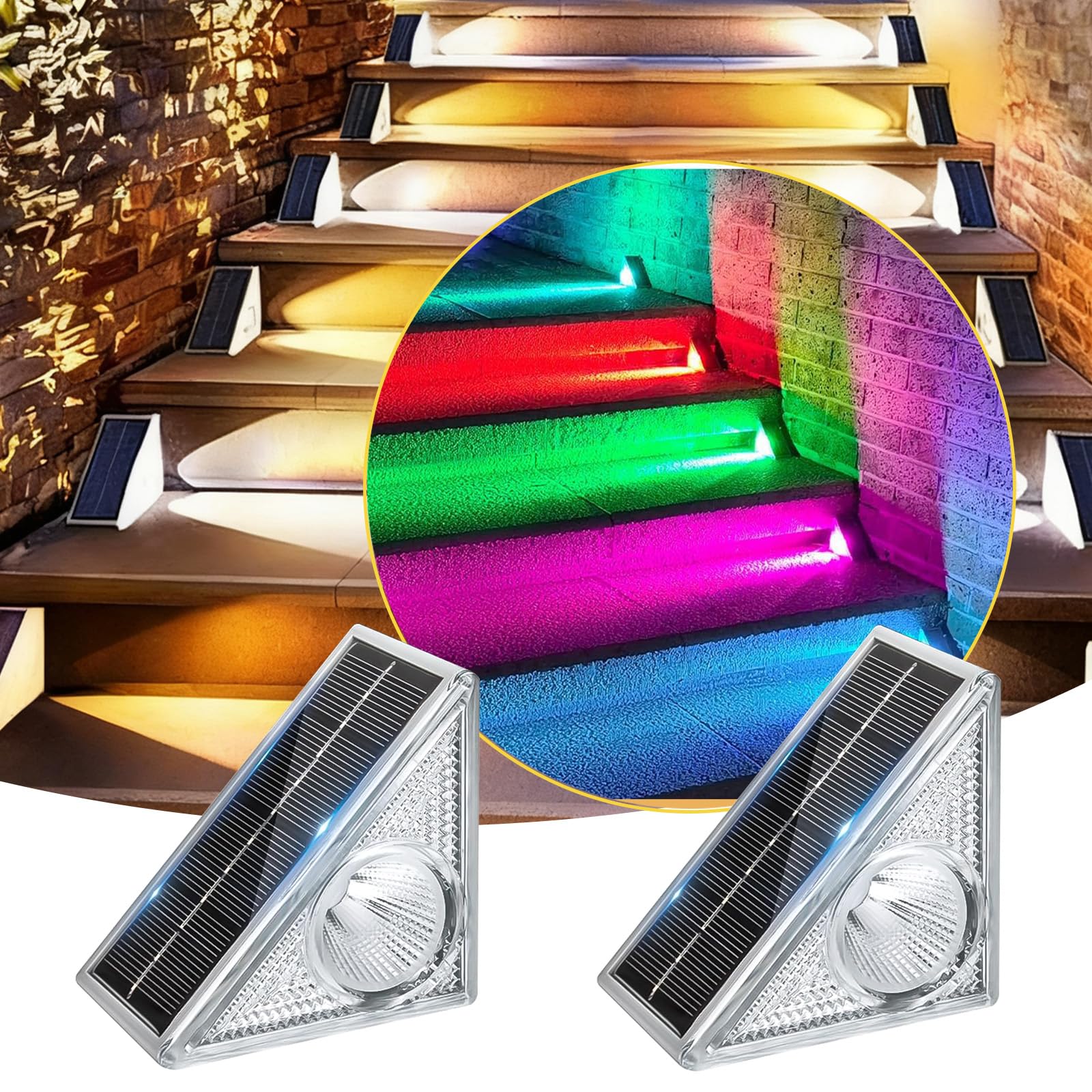 Solar-Powered Garden Light, Stair Light, Outdoor, Waterproof, Exterior Stair Light, Solar LED Step Garden Light, 9 Color Modes, IP67 Waterproof,
Solar-Powered Garden Light, Stair Light, Outdoor, Waterproof, Exterior Stair Light, Solar LED Step Garden Light, 9 Color Modes, IP67 Waterproof,