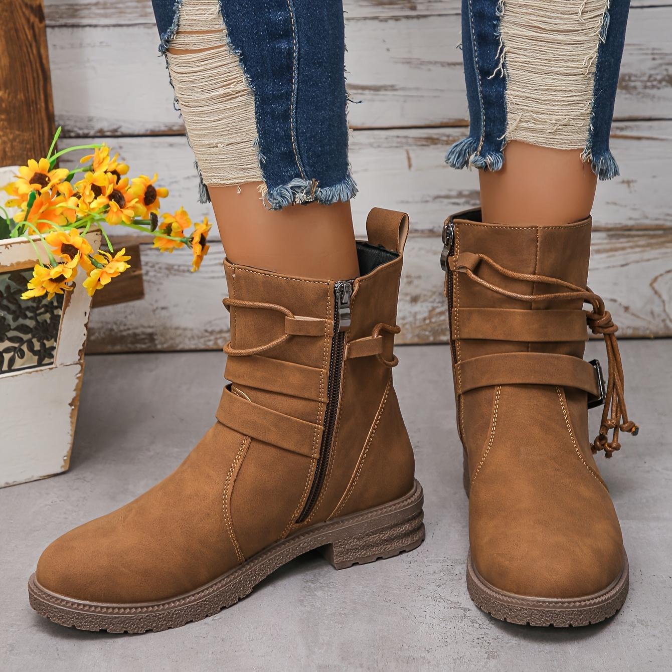 Новые осенне-зимние ботильоны с круглым носком, боковой молнией, низким каблуком, больших размеров, на плоской подошве, с ремешком с пряжкой, замшевой межподошвой 43
Новые осенне-зимние ботильоны с круглым носком, боковой молнией, низким каблуком, больших размеров, на плоской подошве, с ремешком с пряжкой, замшевой межподошвой 43