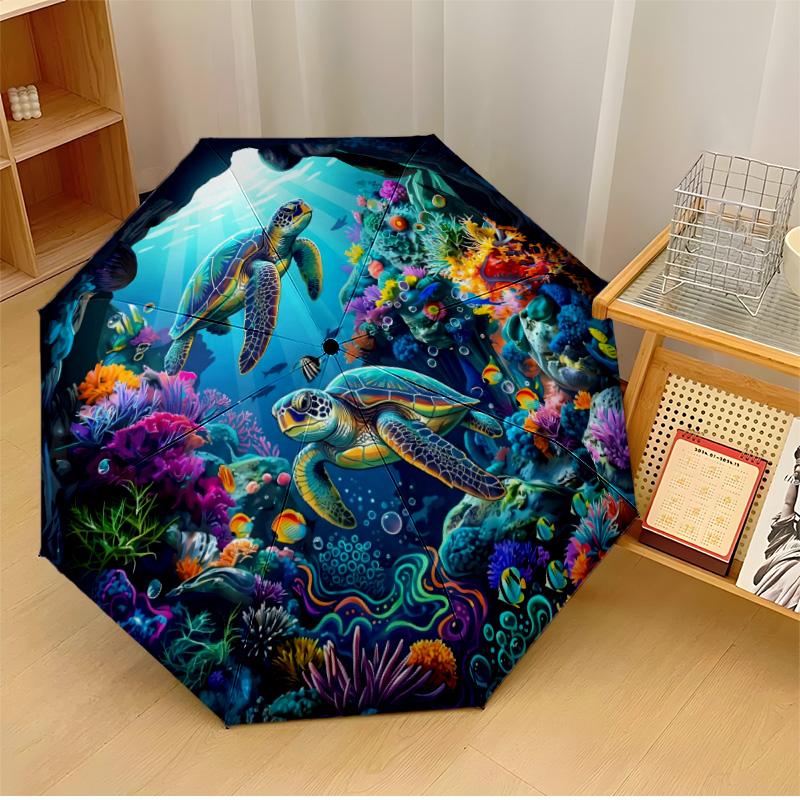 Turtle Universe Printed umbrella windproof folding umbrella portable sun and rain umbrella suitable for gifting
Turtle Universe Printed umbrella windproof folding umbrella portable sun and rain umbrella suitable for gifting