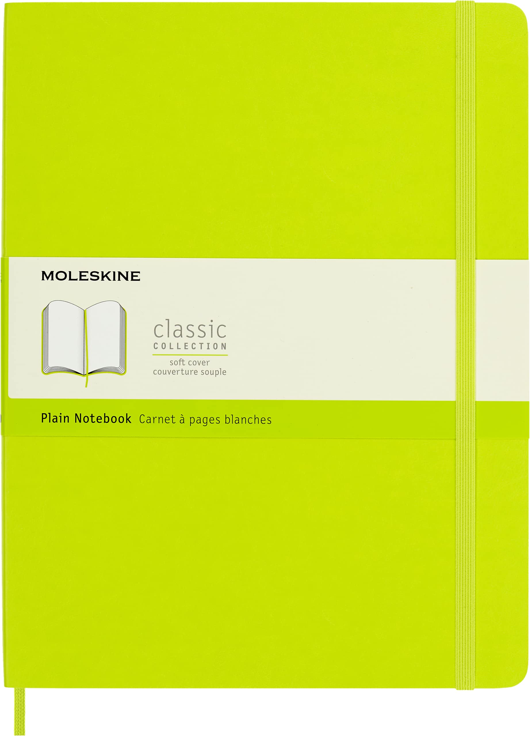 Moleskine Classic Notebook, Extra Large, Plain, Lemon Green, Soft Cover (7.5 x 9.75)
Moleskine Classic Notebook, Extra Large, Plain, Lemon Green, Soft Cover (7.5 x 9.75)