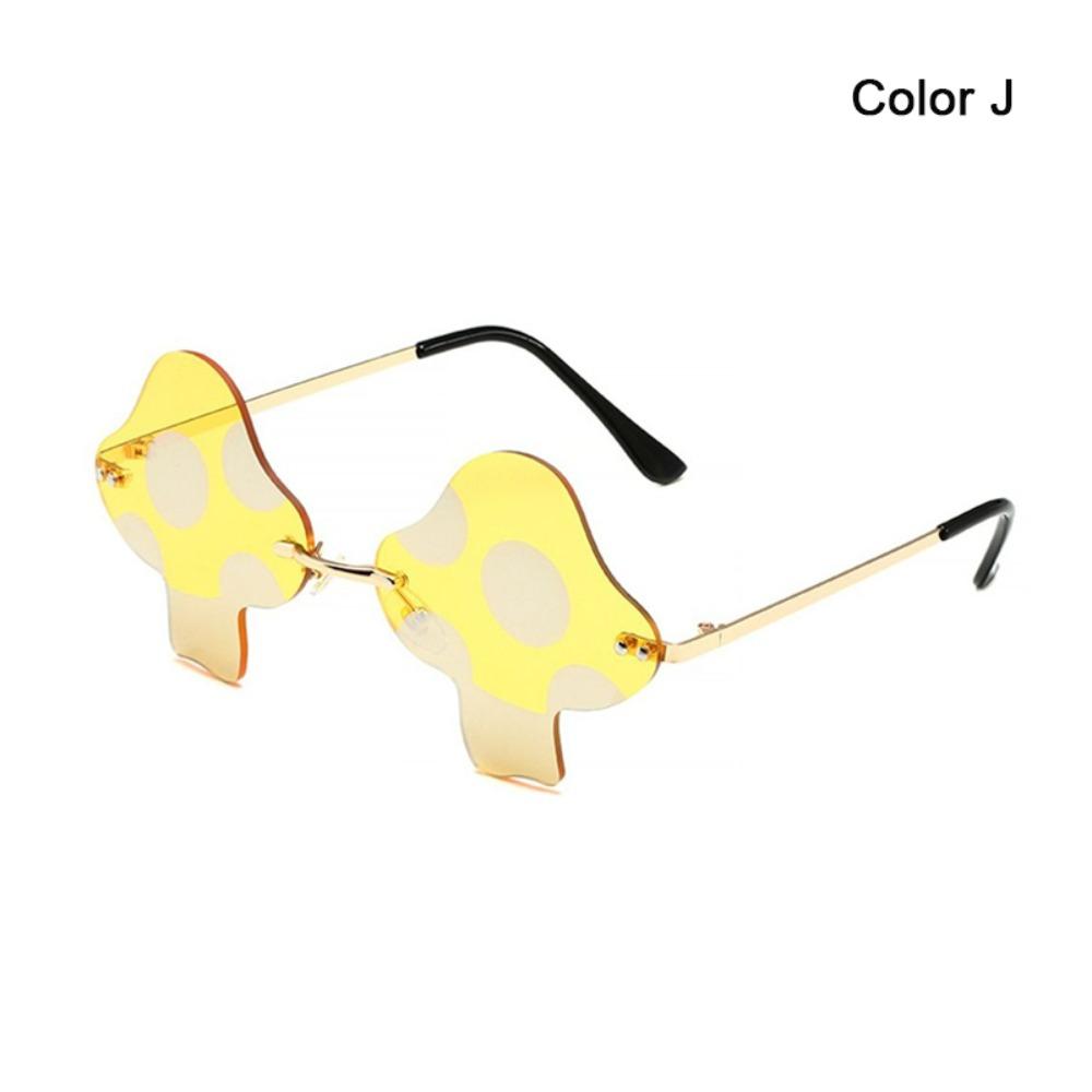 Halloween Transparent Women s Sunglasses Irregular Rimless Mushroom Glasses Mushroom Shape Fun Eyewear for Women Girls
Halloween Transparent Women s Sunglasses Irregular Rimless Mushroom Glasses Mushroom Shape Fun Eyewear for Women Girls
