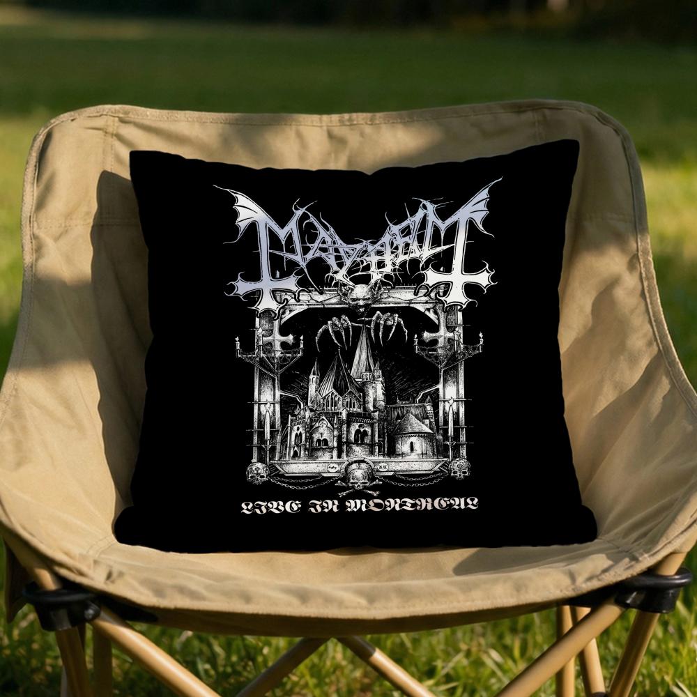 Band MMayhem Cushion Cover Soft Reversible Durable Pillow Cover MultiScene Use for Home Car Daily Comfort 30x30cm
Band MMayhem Cushion Cover Soft Reversible Durable Pillow Cover MultiScene Use for Home Car Daily Comfort 30x30cm