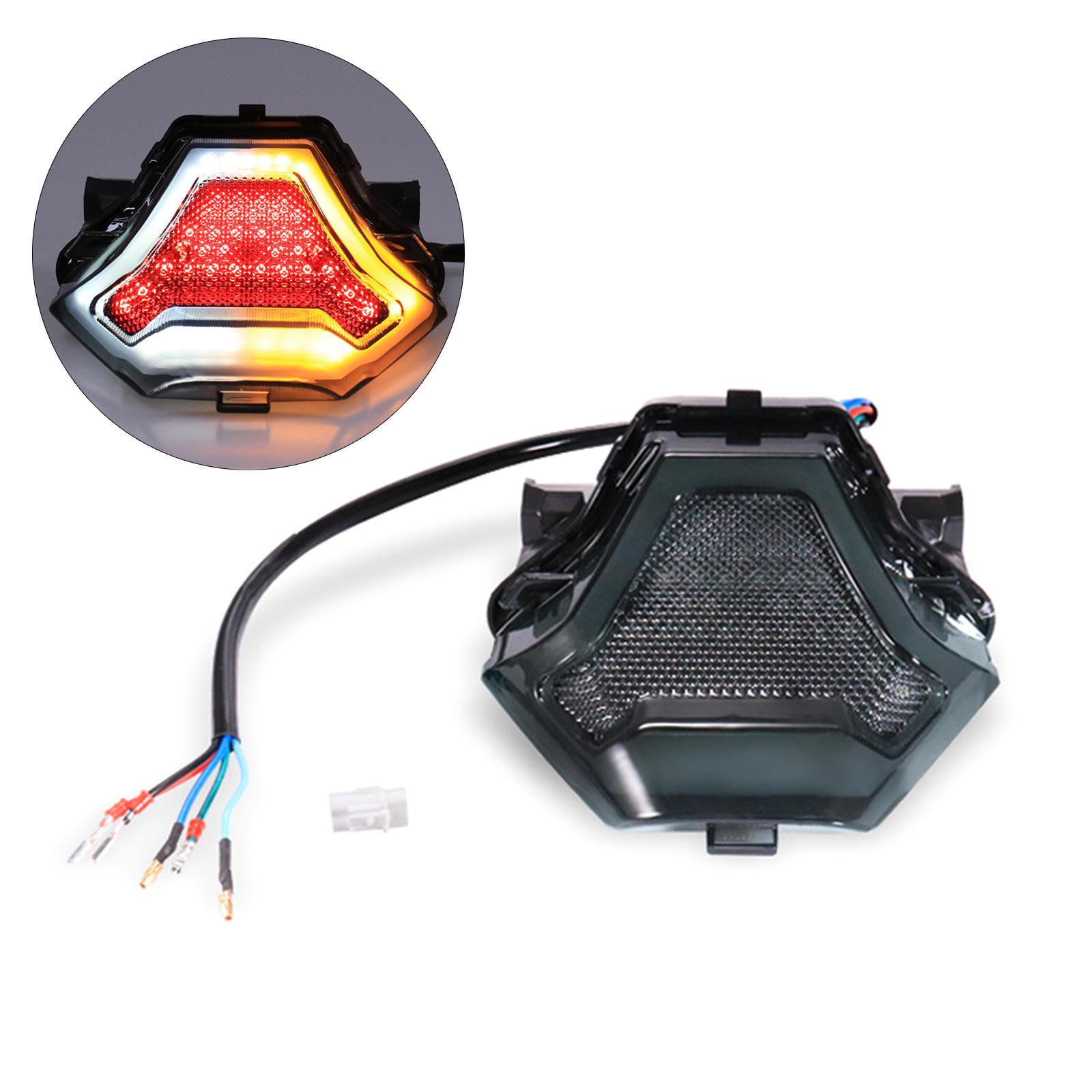 Дымчатый задний стоп-сигнал Универсальный светодиодный задний фонарь указатель поворота для мотоциклов Улучшает видимость Безопасность дорожного движения для R3 белый
Дымчатый задний стоп-сигнал Универсальный светодиодный задний фонарь указатель поворота для мотоциклов Улучшает видимость Безопасность дорожного движения для R3 белый