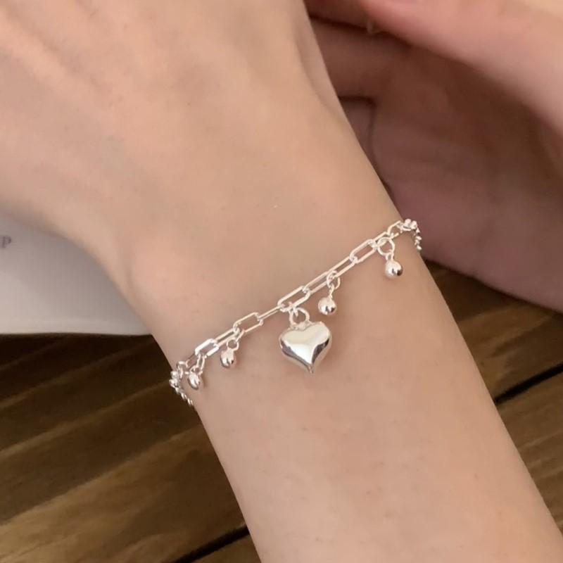 PANJBJ 925 Sterling Silver Bracelet for Women Love Heart Pendant Tassel Sweet Romantic Classic Office Jewelry Gift Dropship
PANJBJ 925 Sterling Silver Bracelet for Women Love Heart Pendant Tassel Sweet Romantic Classic Office Jewelry Gift Dropship