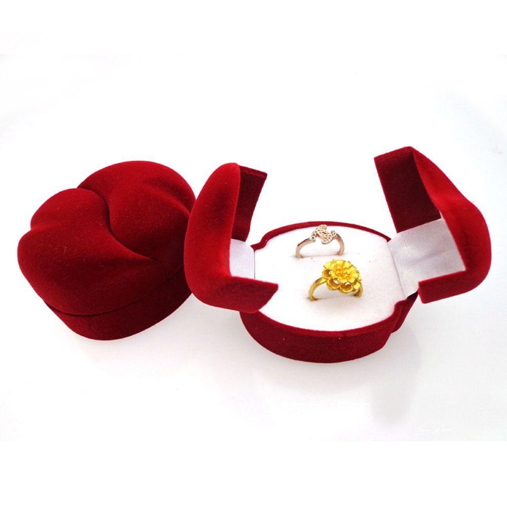 Exquisite Velvet Red Wedding Double-faced Gift Box Jewelry Display Case Ring Box 
Exquisite Velvet Red Wedding Double-faced Gift Box Jewelry Display Case Ring Box