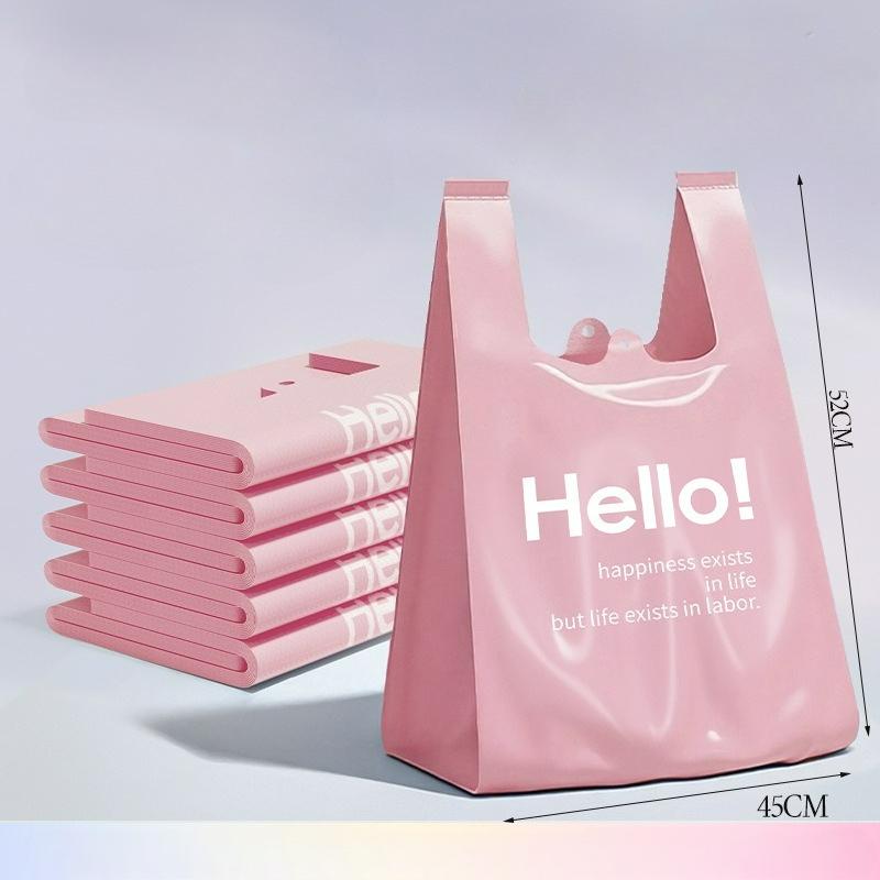 50Pcs Garbage Bag Portable Printed Garbage bag Kitchen household thickened and not easy to break Large plastic bag рожевий
50Pcs Garbage Bag Portable Printed Garbage bag Kitchen household thickened and not easy to break Large plastic bag рожевий
