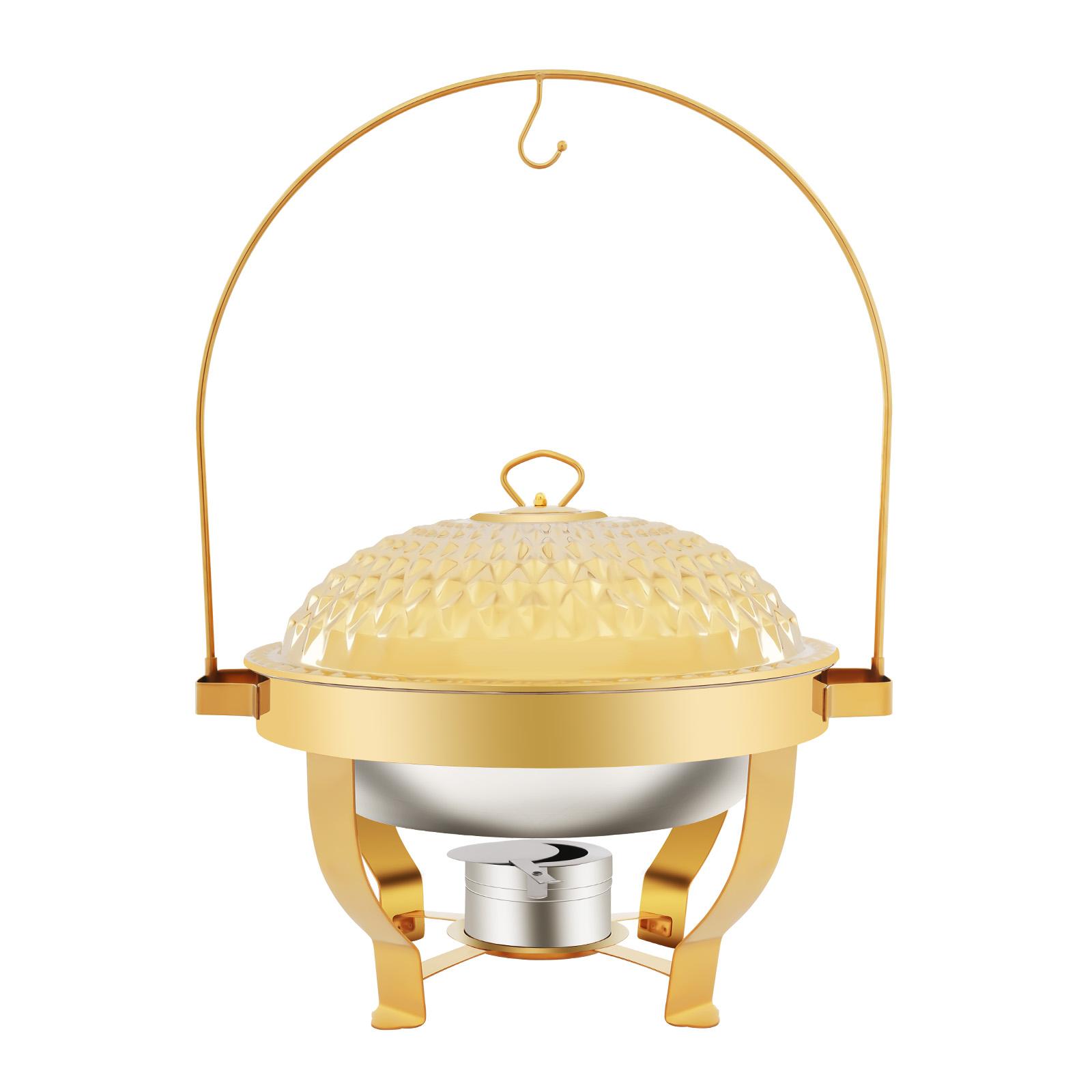 Gold Buffet Food Warmer Chafing Dish with Alcohol Burner, 6.3QT Stainless Steel Party Server for Catering, Wedding, Home Kitchen
Gold Buffet Food Warmer Chafing Dish with Alcohol Burner, 6.3QT Stainless Steel Party Server for Catering, Wedding, Home Kitchen
