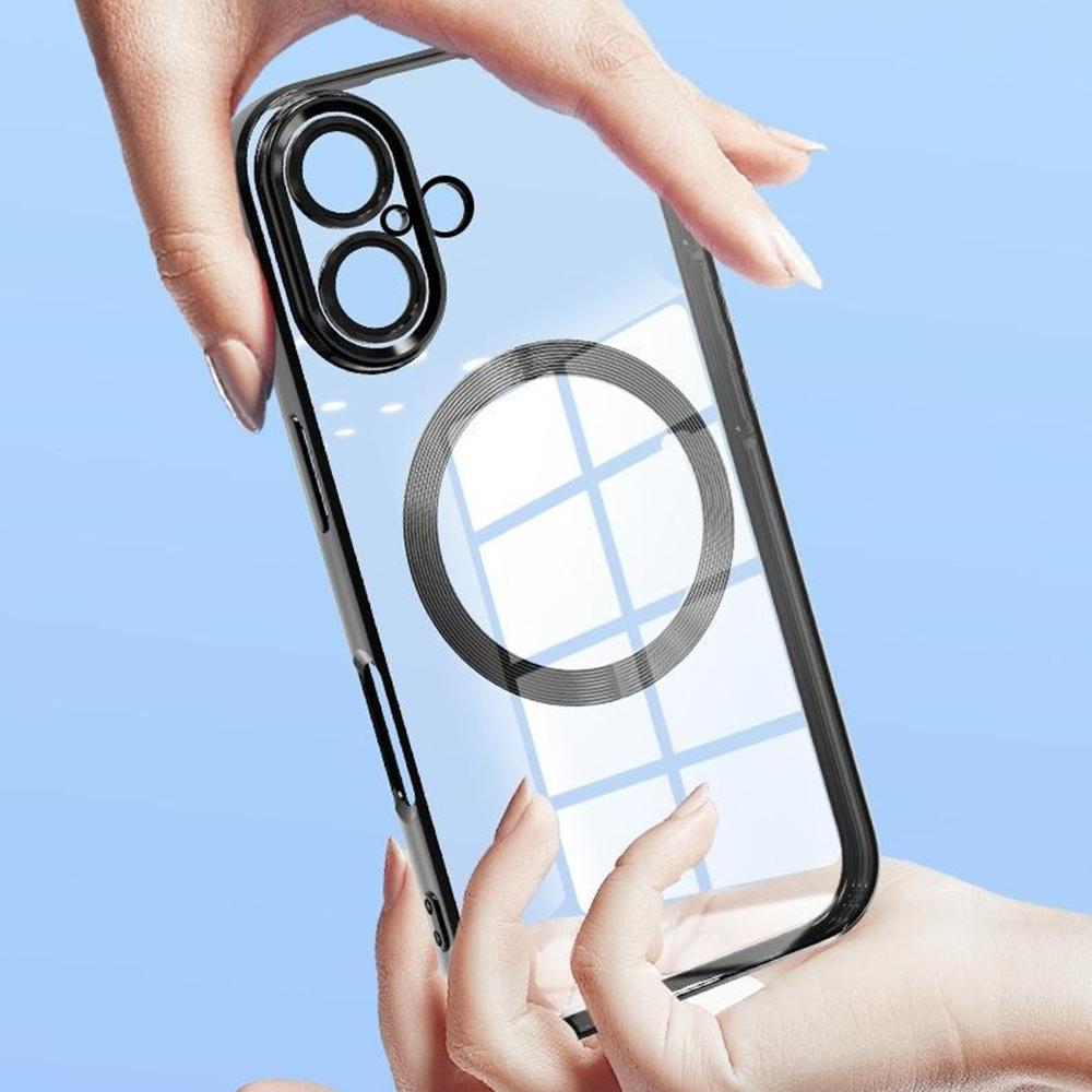 For iPhone 16 Plus Case Electroplating Anti-Drop TPU Clear Phone Cover with Lens Film Compatible with MagSafe Dark Purple
For iPhone 16 Plus Case Electroplating Anti-Drop TPU Clear Phone Cover with Lens Film Compatible with MagSafe Dark Purple