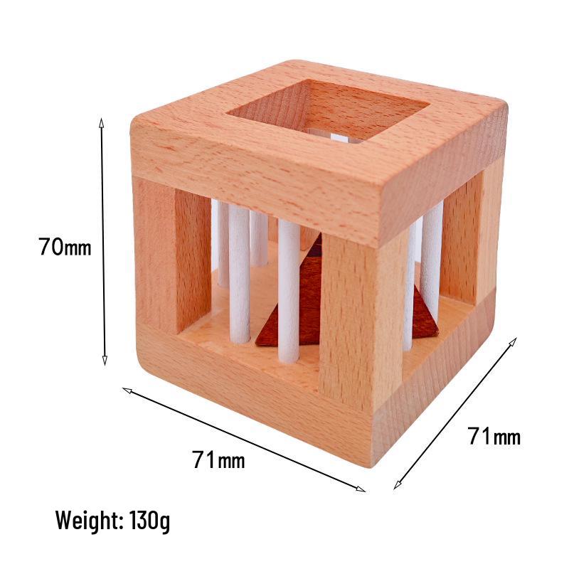 Classic Wooden Puzzle: Ingenious Kongming Lock Magic Box
Classic Wooden Puzzle: Ingenious Kongming Lock Magic Box