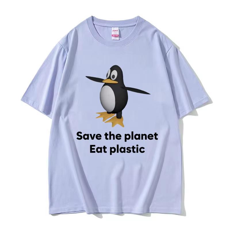 2026 Save The Earth Eat Plastic Funny Meme TShirt Cute Penguin Graphics Mens T Shirt Fashion Casual Short Sleeve Tshirts 4XL
2026 Save The Earth Eat Plastic Funny Meme TShirt Cute Penguin Graphics Mens T Shirt Fashion Casual Short Sleeve Tshirts 4XL