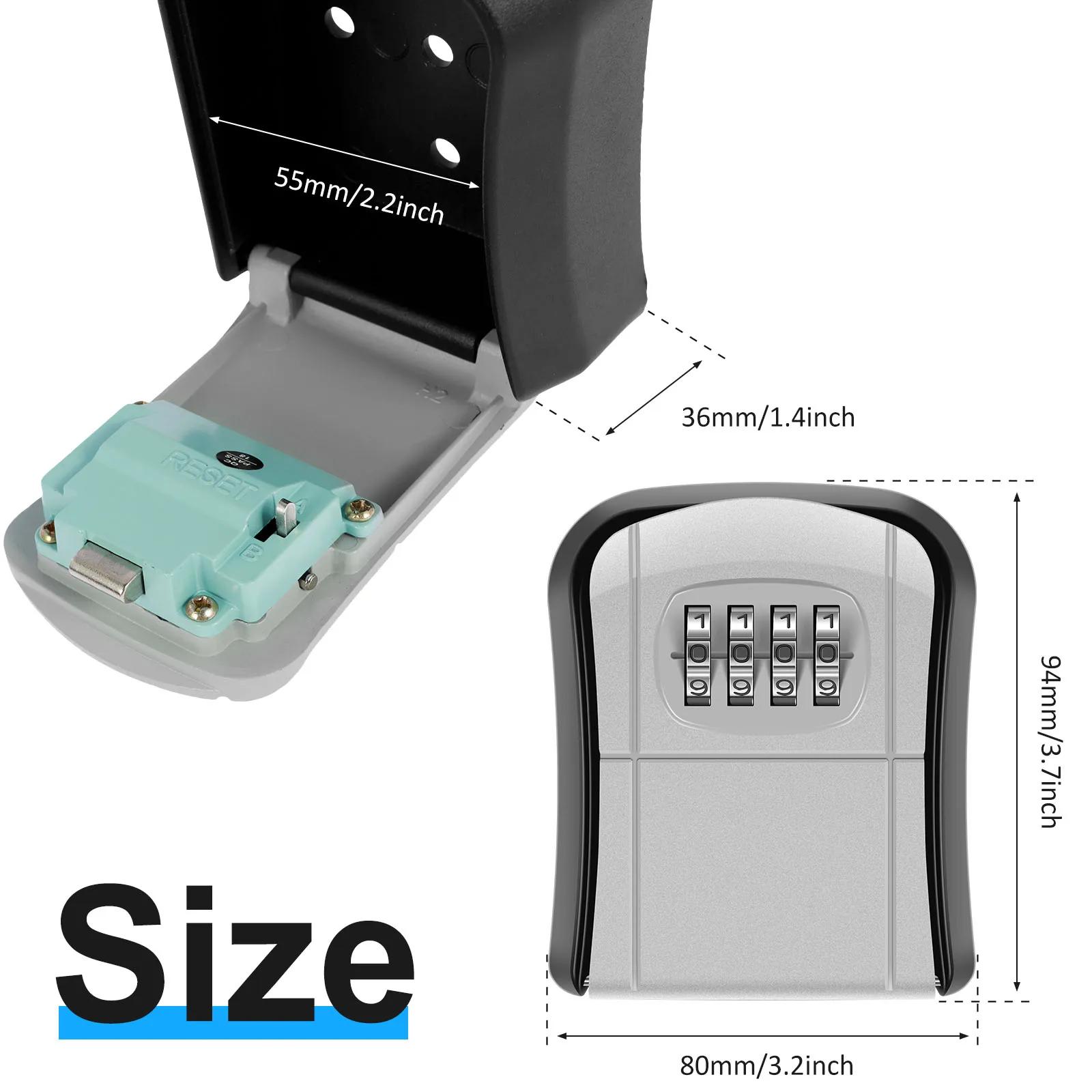Настенный сейф с замком для ключей, секретный код, сейф для хранения ключей, без ключа, для домашнего офиса, всепогодный сейф, органайзер для ключей, НОВЫЙ