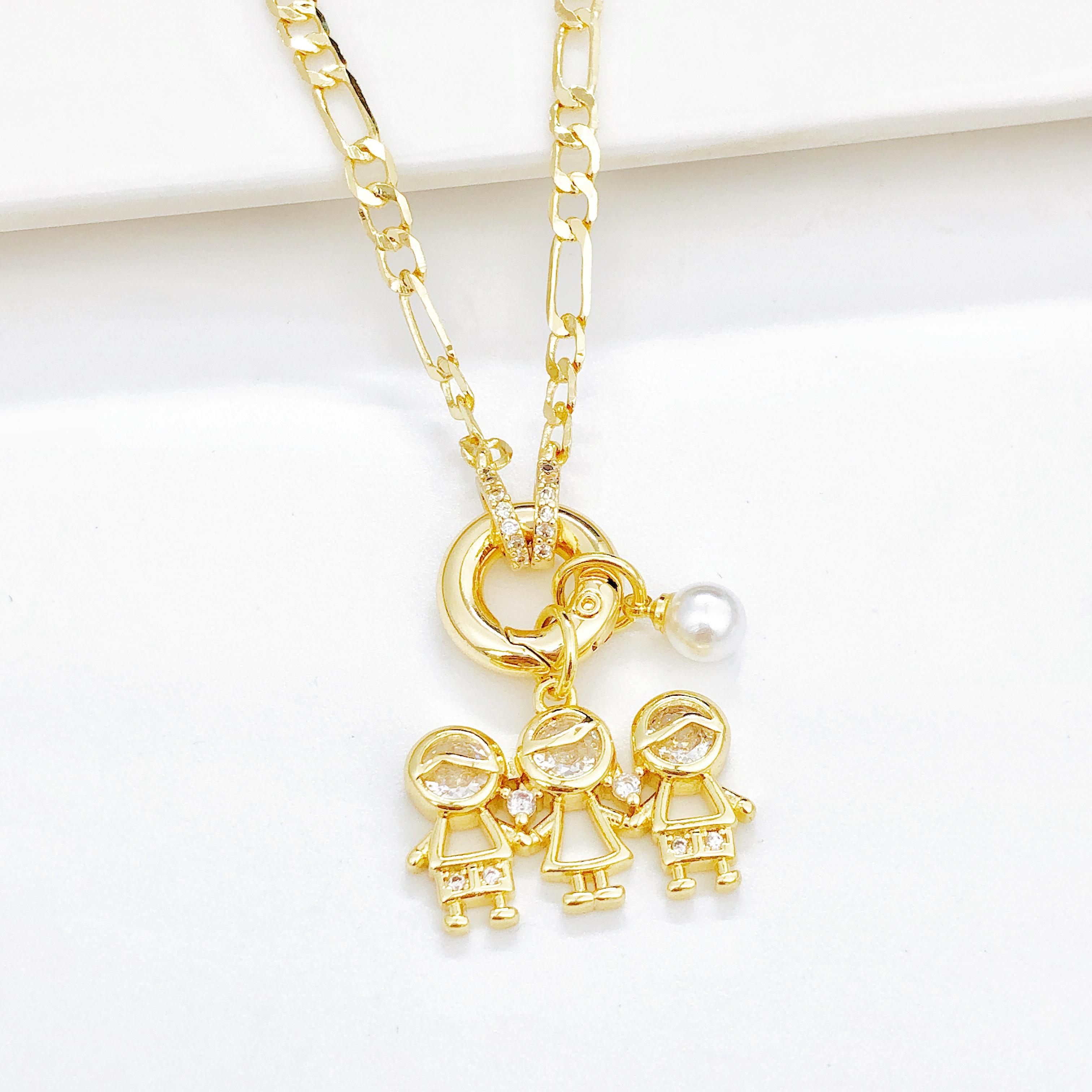 Hot-Selling Adorable Son/Daughter Zircon Pearl Pendant Chunky Clavicle Chain for Women s Teen Fashion Party Family Zircon Gift
Hot-Selling Adorable Son/Daughter Zircon Pearl Pendant Chunky Clavicle Chain for Women s Teen Fashion Party Family Zircon Gift